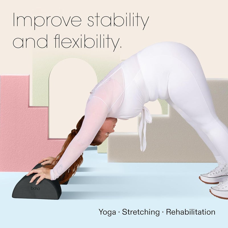 Balance Blocks 2 Pack, Yoga Blocks for Working Out, (Sand) - Semi-Circular Yoga Accessories for Stretching & Exercise - Yoga Equipment for Home Workout - Yoga Block Essentials for Women & Men - Image 3